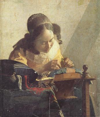Jan Vermeer De kantwerkster (mk30) oil painting image